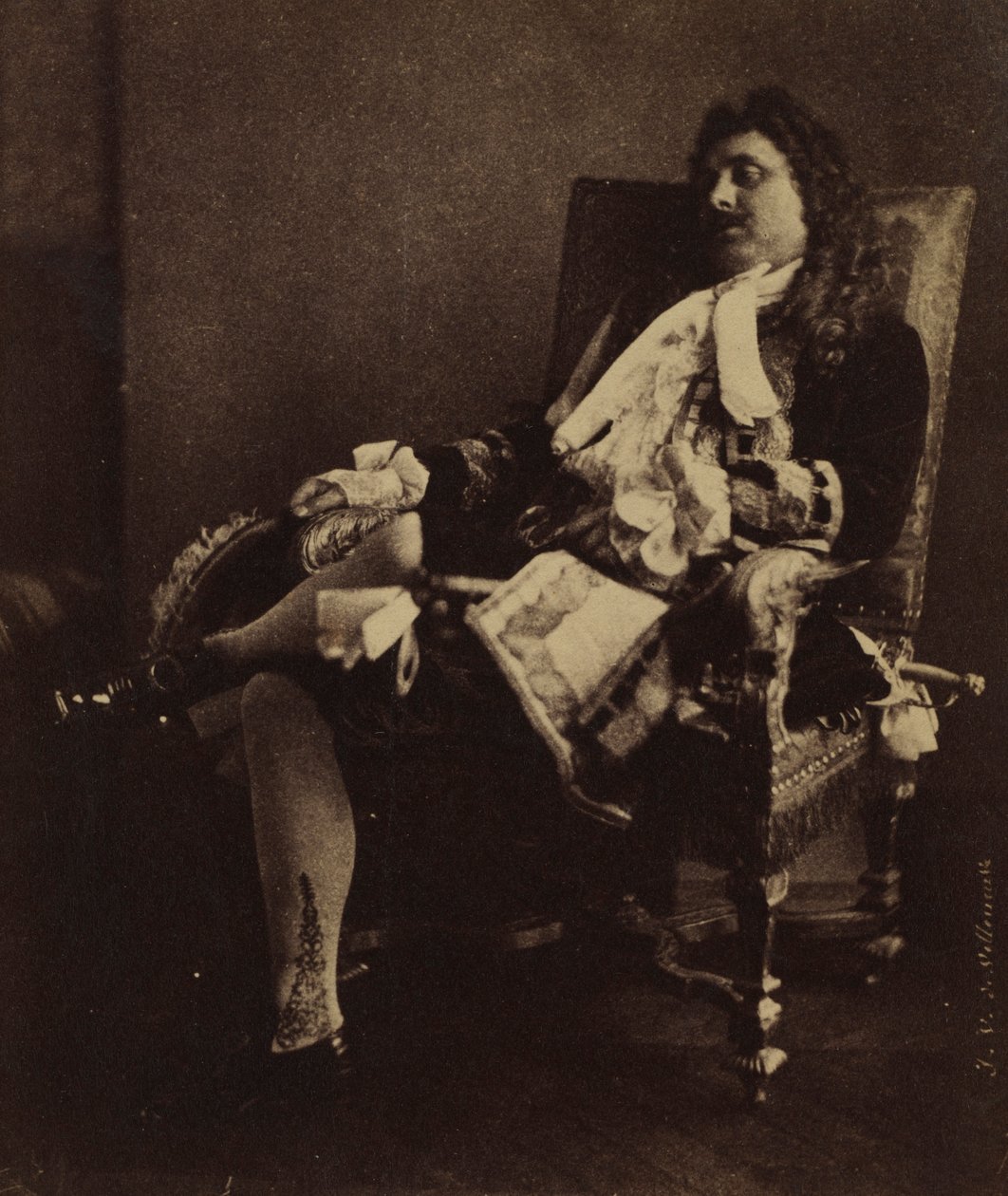 Mr. Leroux in the Role of Alceste in Le Misanthrope, mid-1850s by Julien Vallou de Villeneuve