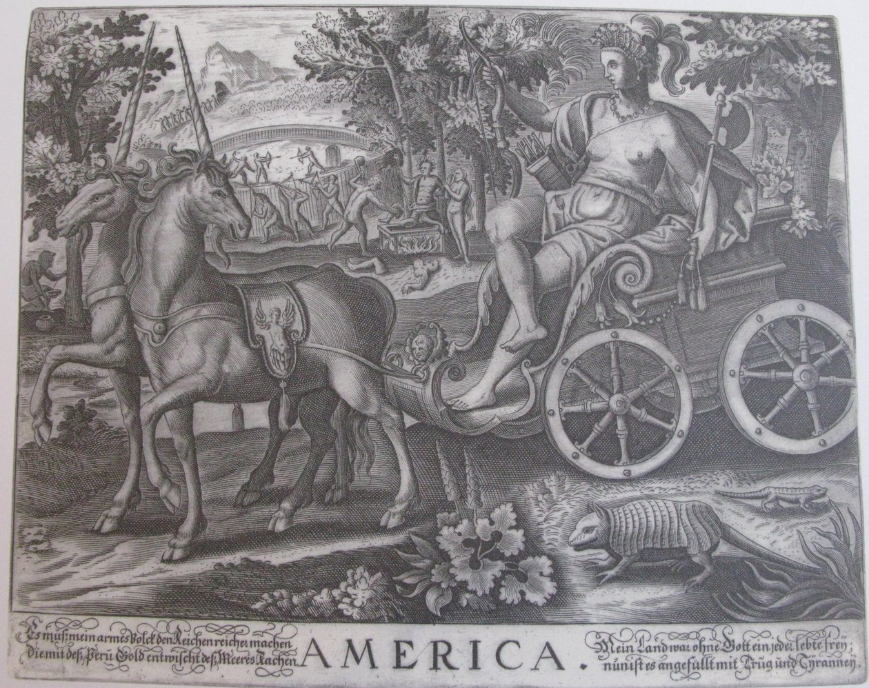 America by Julius Goltzius