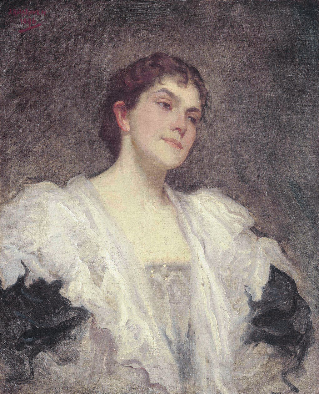 The Singer Lady Lillian June Henschel née Bailey by Julius C. Rolshoven