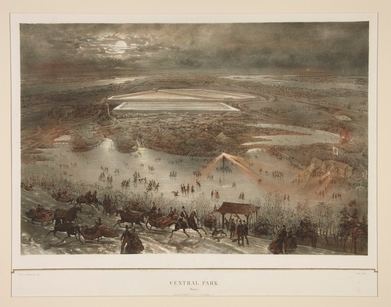 Central Park (Winter) by Julius Bien