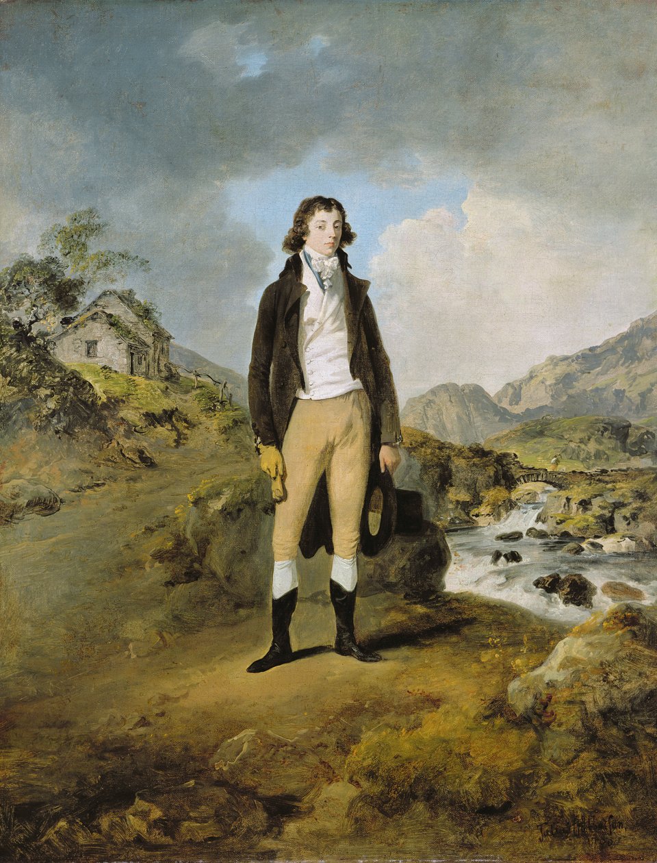 Portrait of a Young Man by Julius Caesar Ibbetson