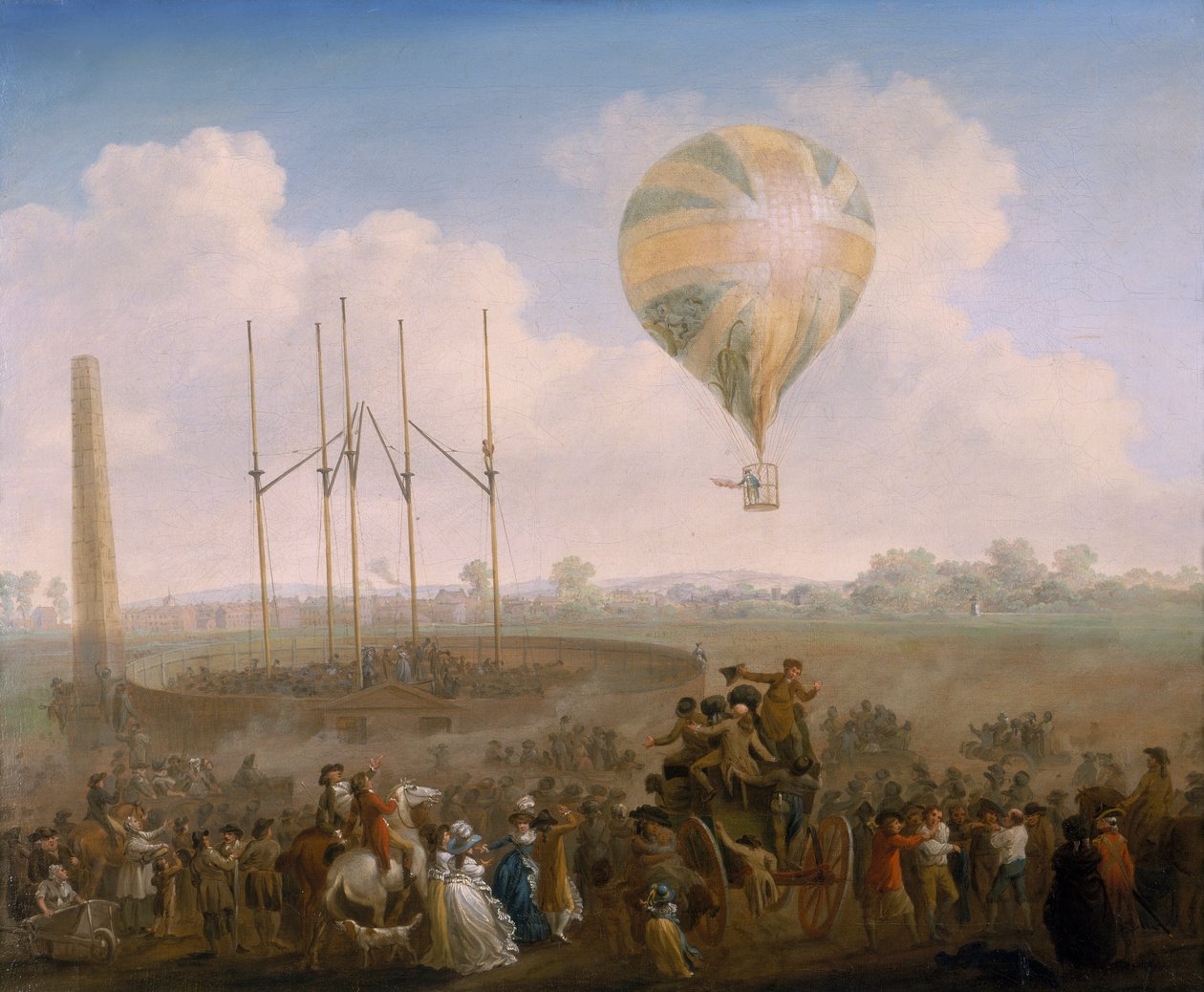 The Ascent of Lunardi's Balloon from St George's Fields