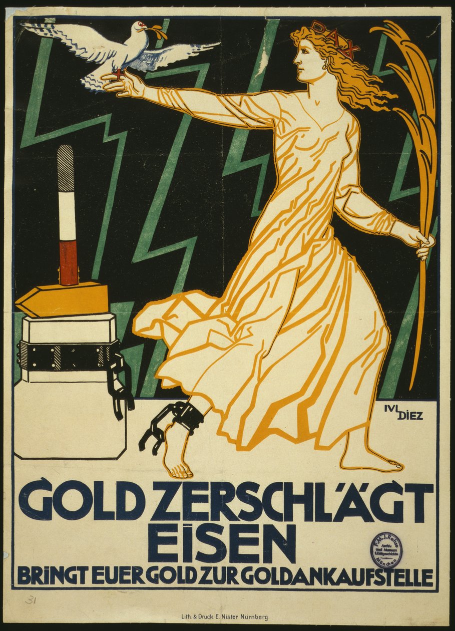 Gold Smashes Iron: Bring Your Gold to Gold Purchasing Center by Julius Diez