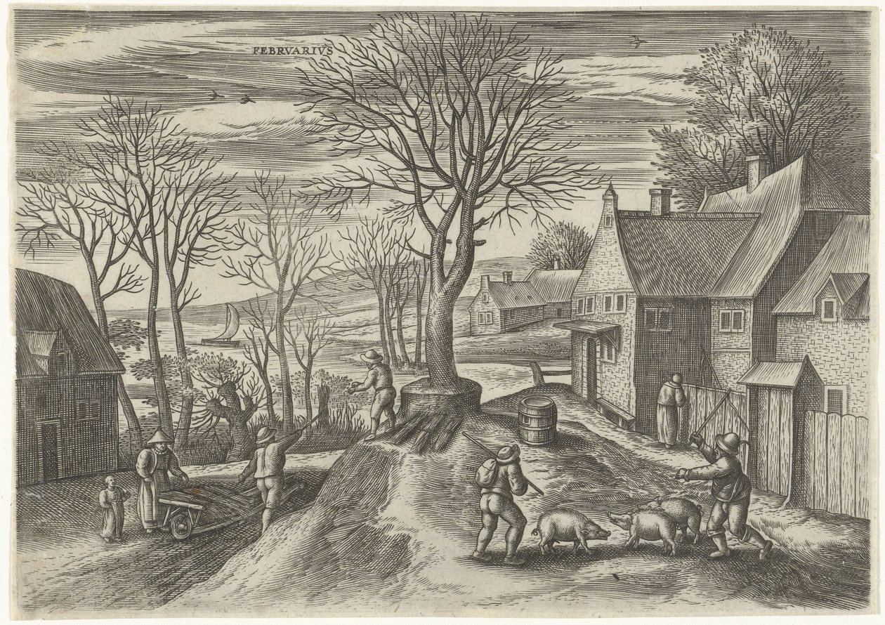 February by Julius Goltzius