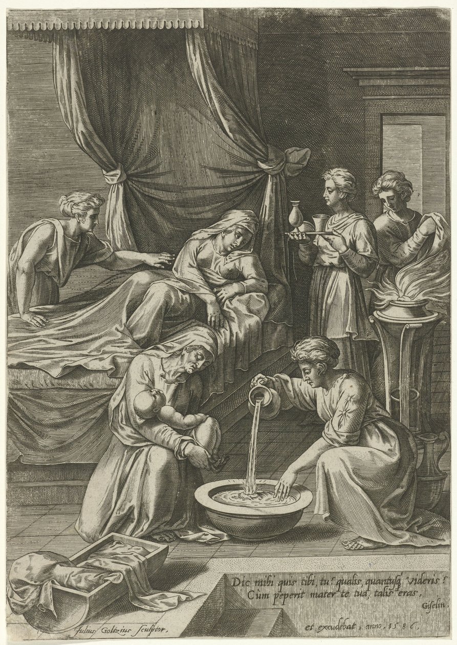 Birth of the Virgin Mary by Julius Goltzius