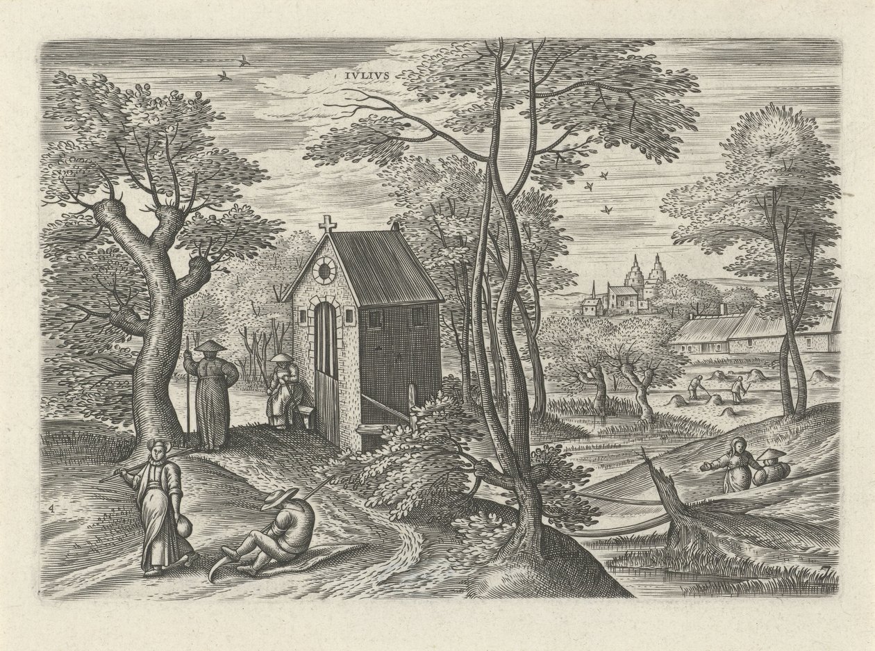 July (series title: The Twelve Months) by Julius Goltzius