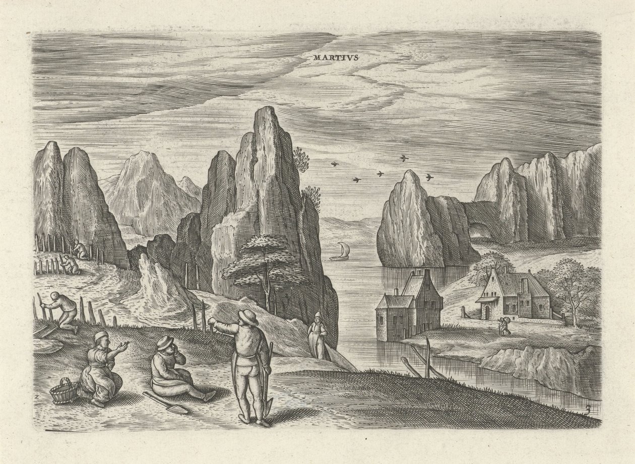 March (series title: The Twelve Months) by Julius Goltzius