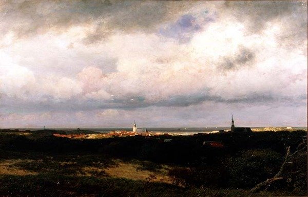 A Coastal View near the Hague by Julius Jacobus de Sande Bakhuizen