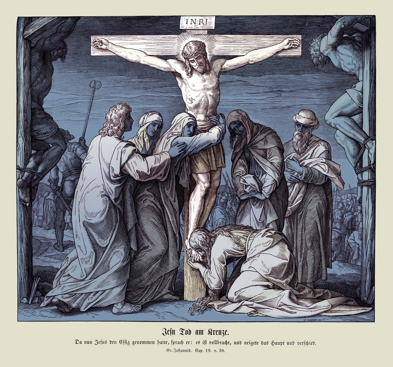 Death of Jesus on the Cross, Gospel of John by Julius Schnorr von Carolsfeld