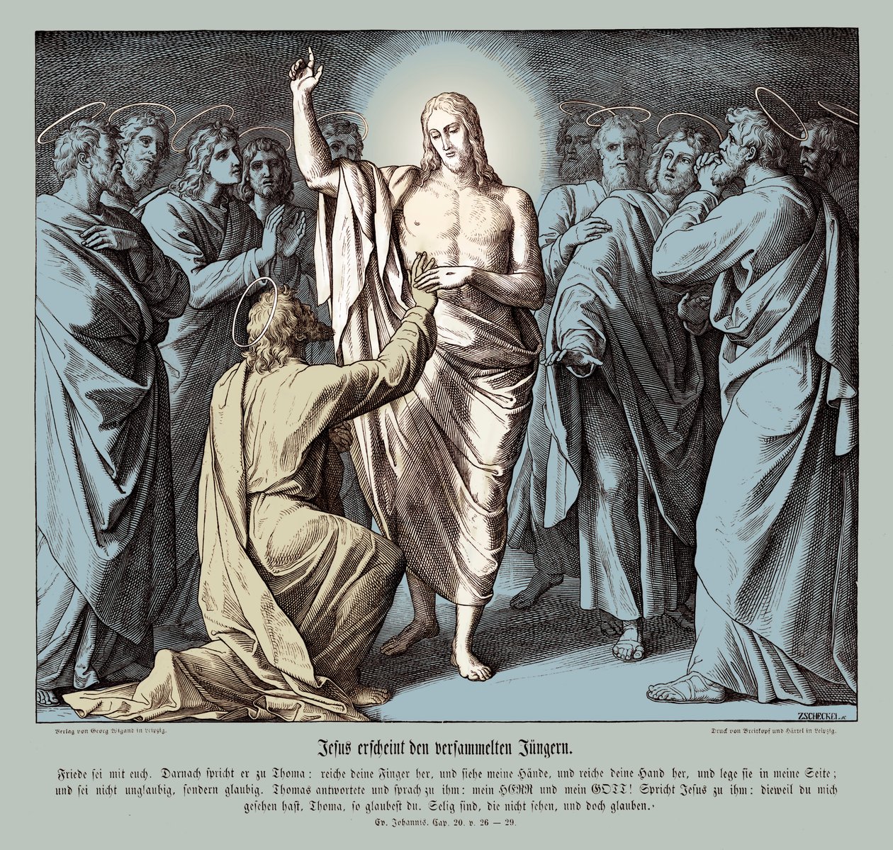 Doubting Thomas by Julius Schnorr von Carolsfeld