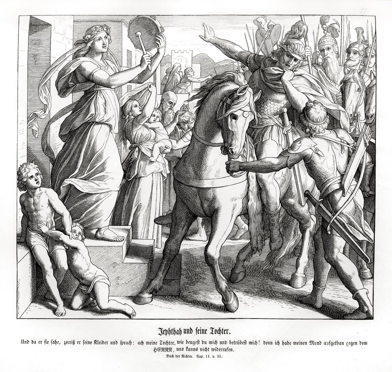 Jephthah and his daughter, Judges by Julius Schnorr von Carolsfeld