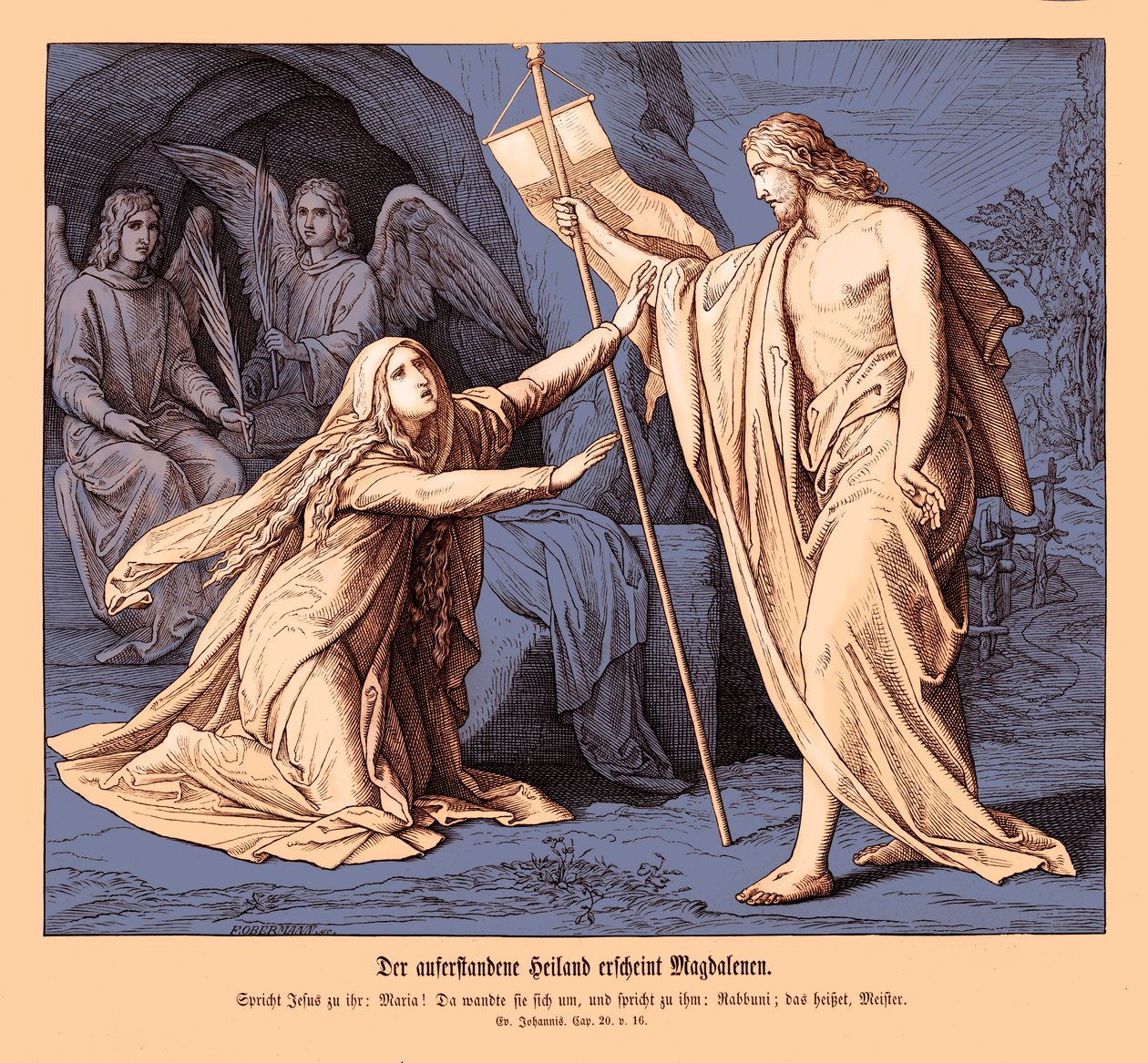 Jesus Appears to Mary Magdalene, Gospel of John by Julius Schnorr von Carolsfeld