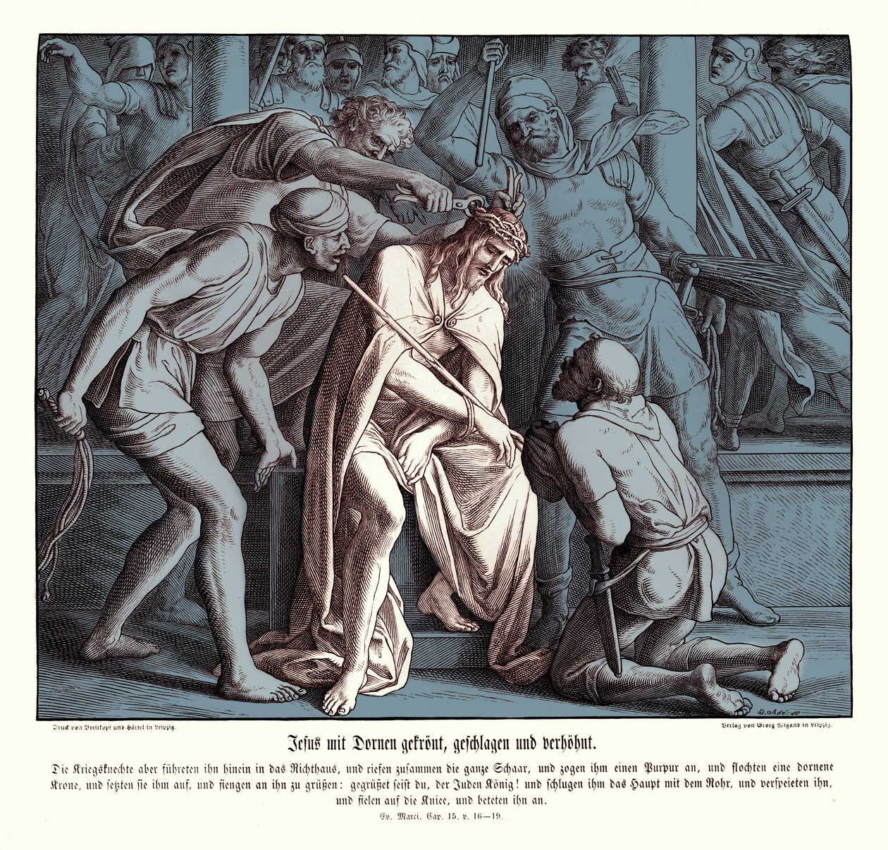 Jesus is Given a Crown of Thorns by Julius Schnorr von Carolsfeld
