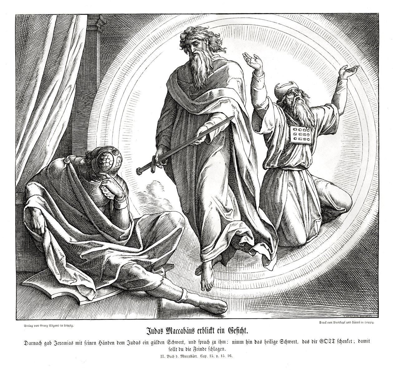 Judas the Maccabee Receives a Golden Sword by Julius Schnorr von Carolsfeld