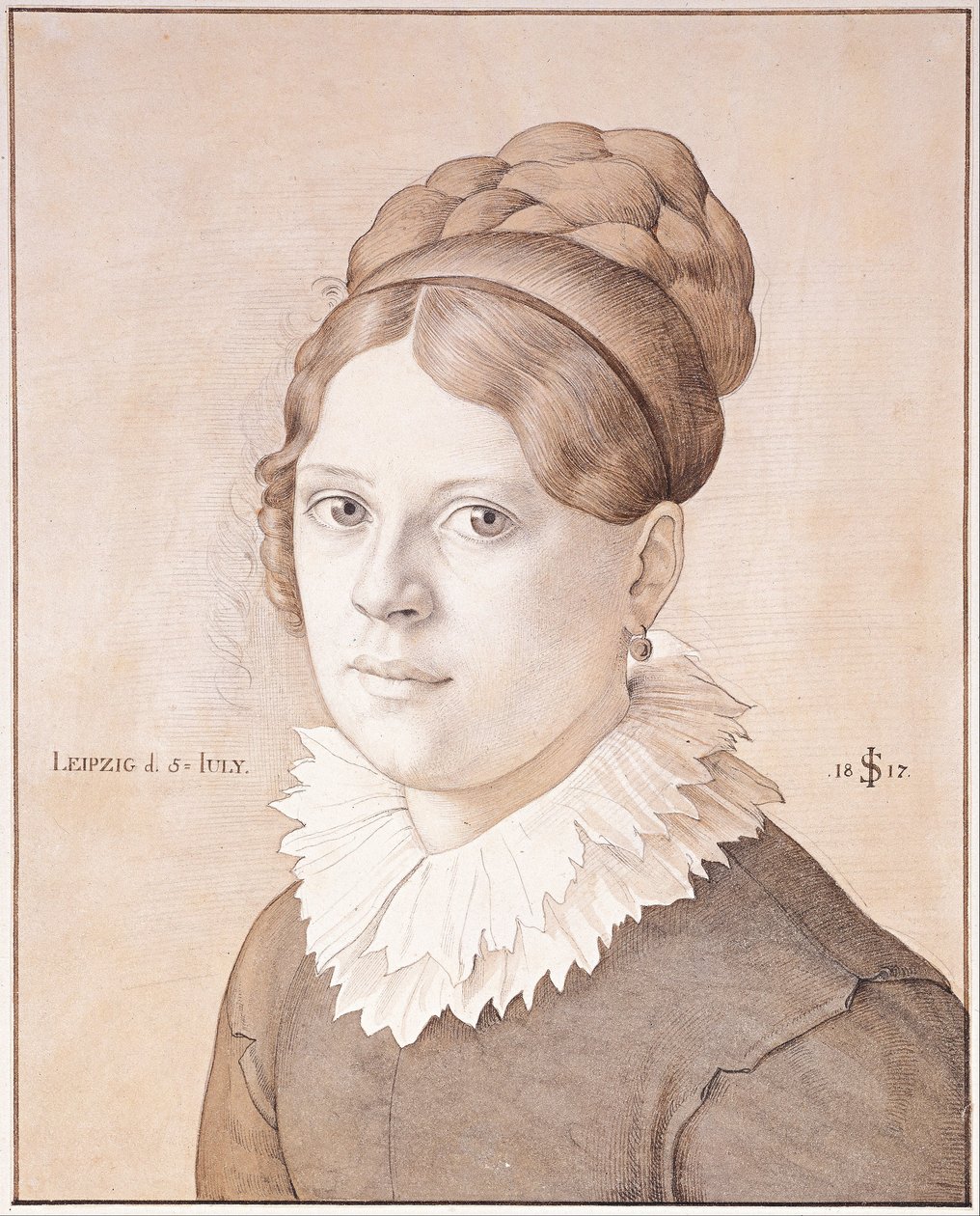 Portrait of Henriette Schnorr von Carolsfeld, 1817 by Julius Schnorr von Carolsfeld