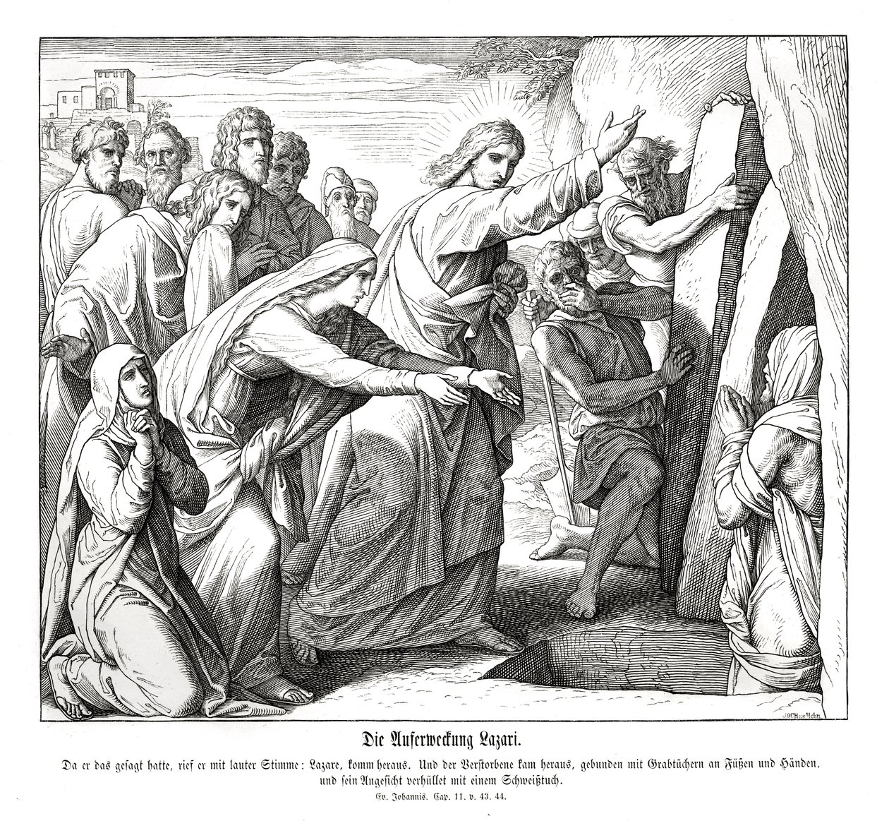 Resurrection of Lazarus by Julius Schnorr von Carolsfeld