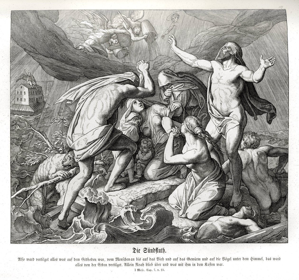 The Flood, Genesis by Julius Schnorr von Carolsfeld