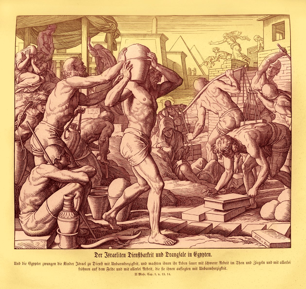 The Israelites Are Enslaved in Egypt by Julius Schnorr von Carolsfeld