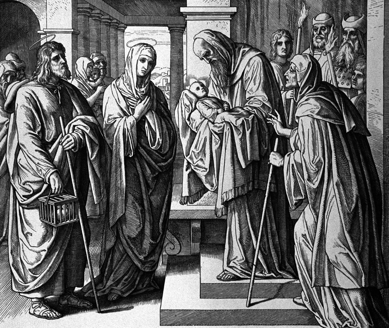 The Presentation of the Child Jesus in the Temple by Julius Schnorr von Carolsfeld