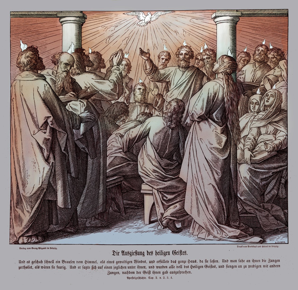 The Apostles Are Filled with the Holy Ghost by Julius Schnorr von Carolsfeld