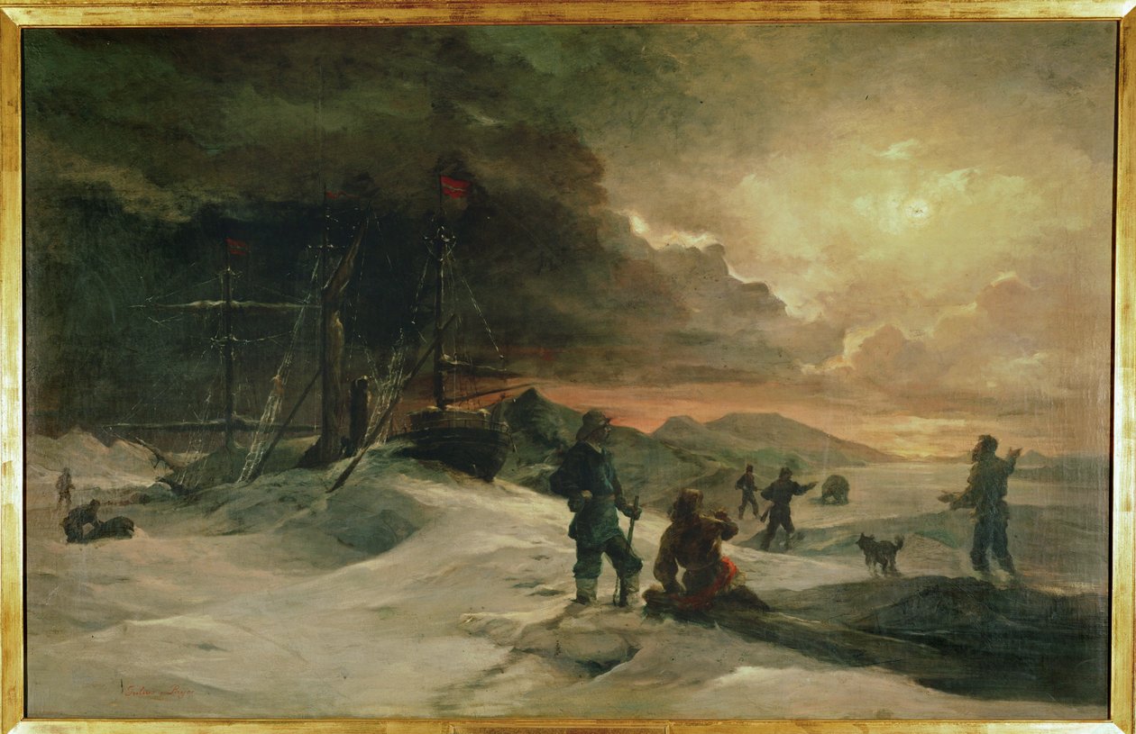 Two Austrian officers, Julius von Payer and Karl Weyprecht by Julius Von Payer