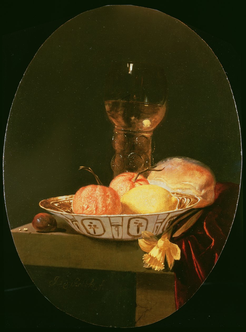 Pomeranzes in a Chinese bowl by Jurian van Streeck or Streek
