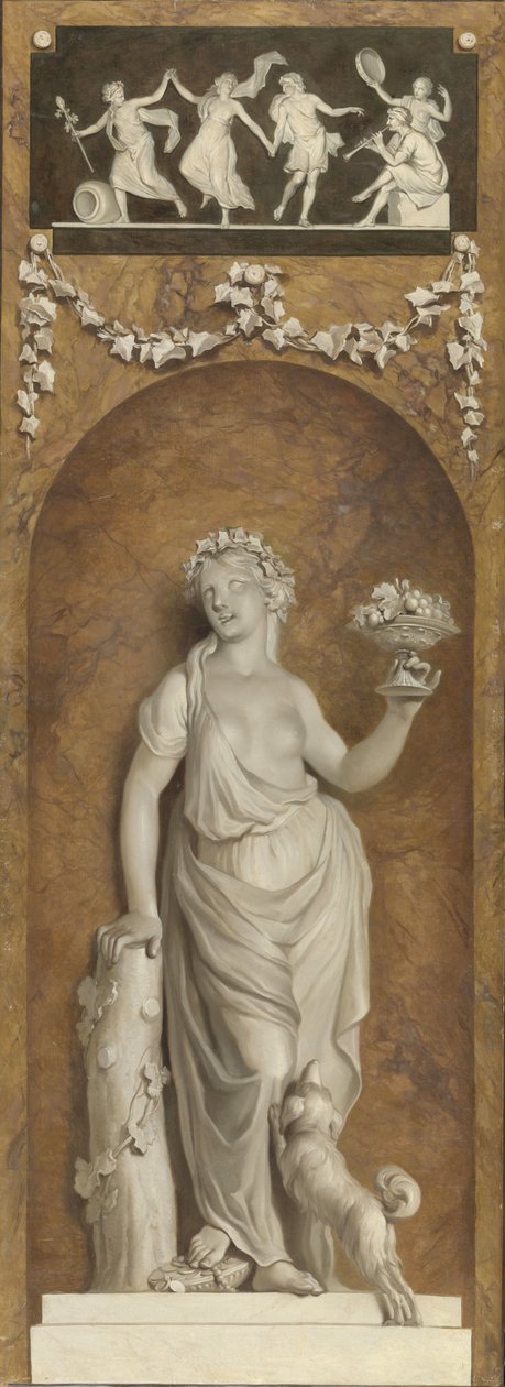 Wall Painting with Bacchante by Jurriaan Andriessen