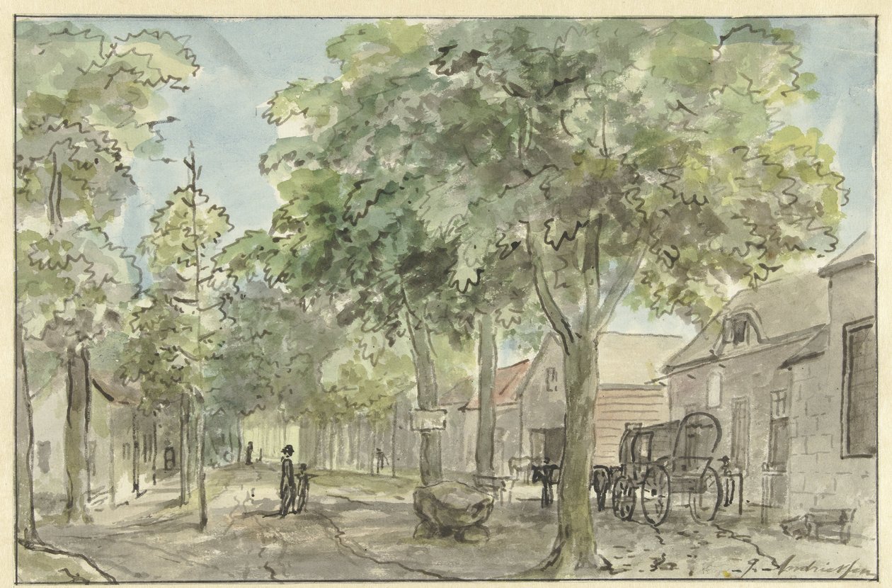 Village Street in Lage Vuursche by Jurriaan Andriessen