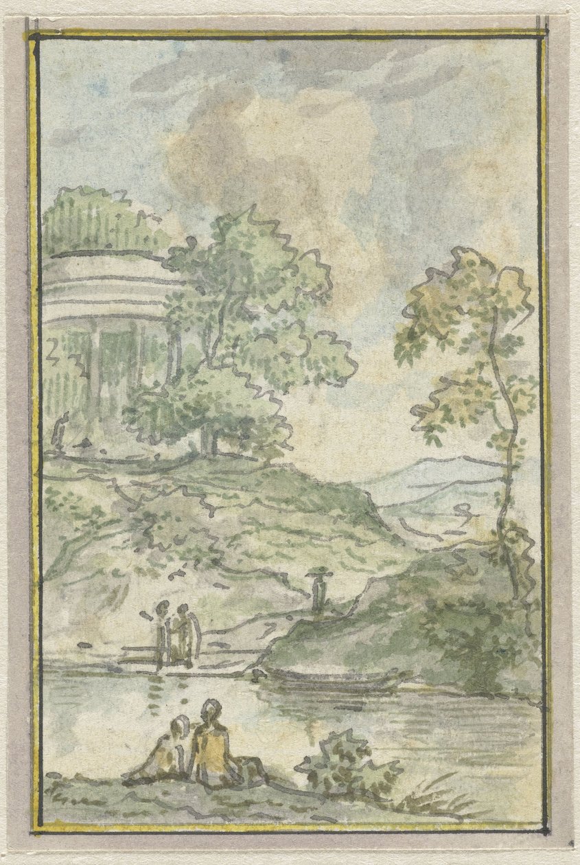 Landscape with Round Temple by Jurriaan Andriessen