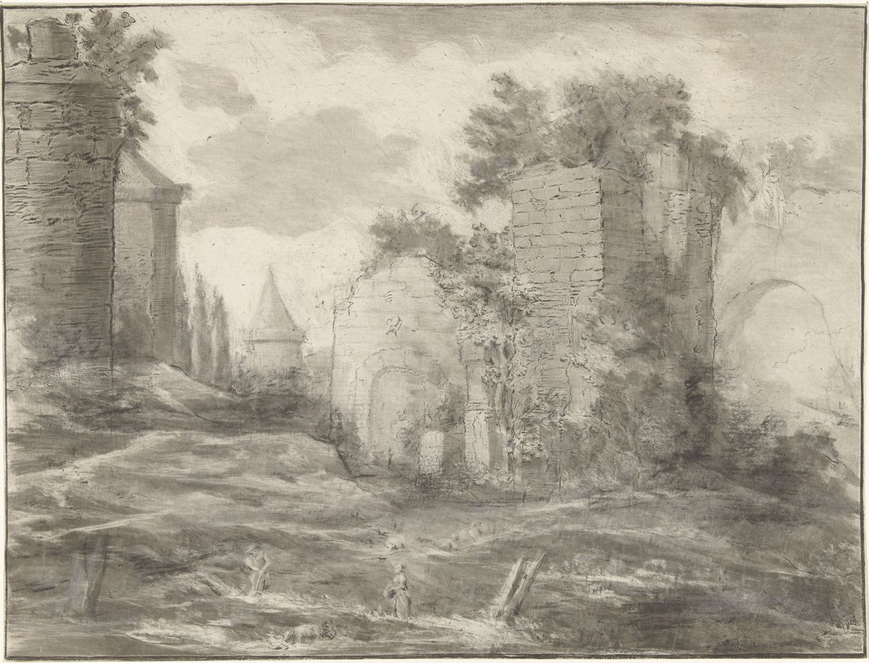 Landscape with Ruins by Jurriaan Cootwijck