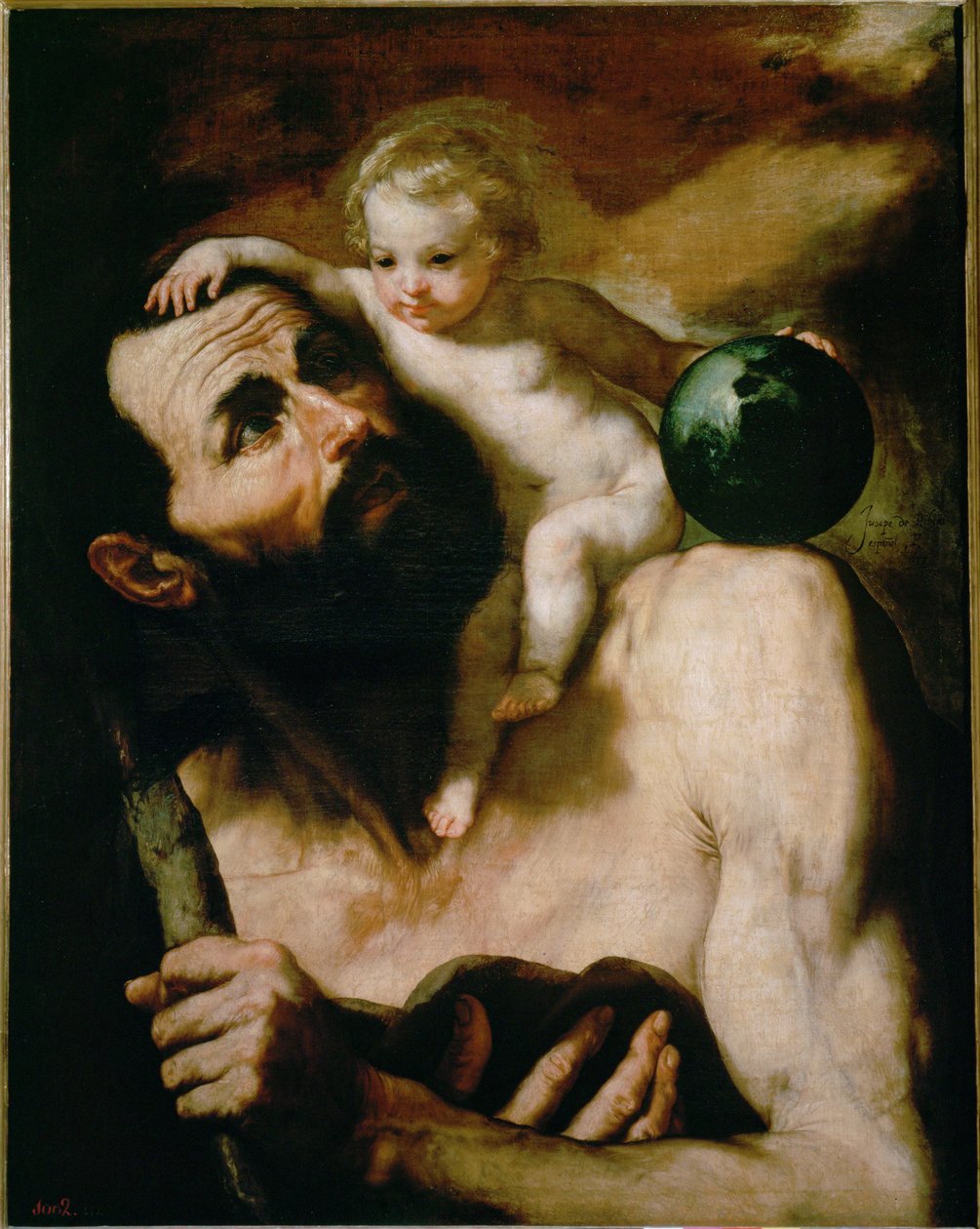 Saint Christopher by Jusepe de (1591-1652) Ribera