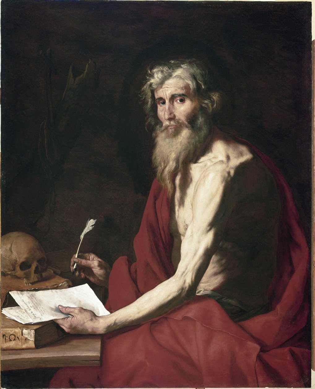 Saint Jerome (Jusepe) by Jusepe de Ribera: Fine art print