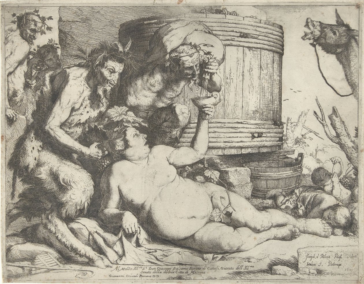 Silenus by the Wine Vat by Jusepe de Ribera