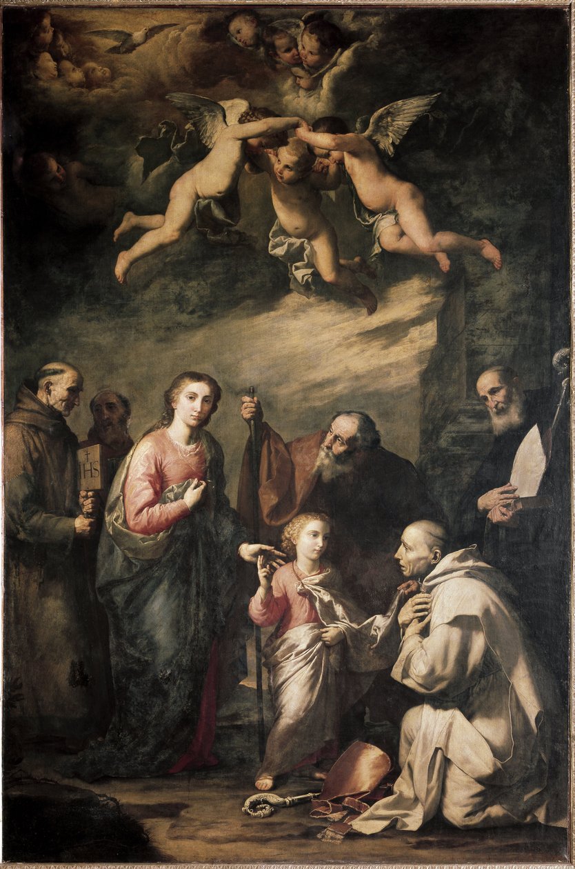 The Holy Family with Saint Bruno of Cologne and Other Saints