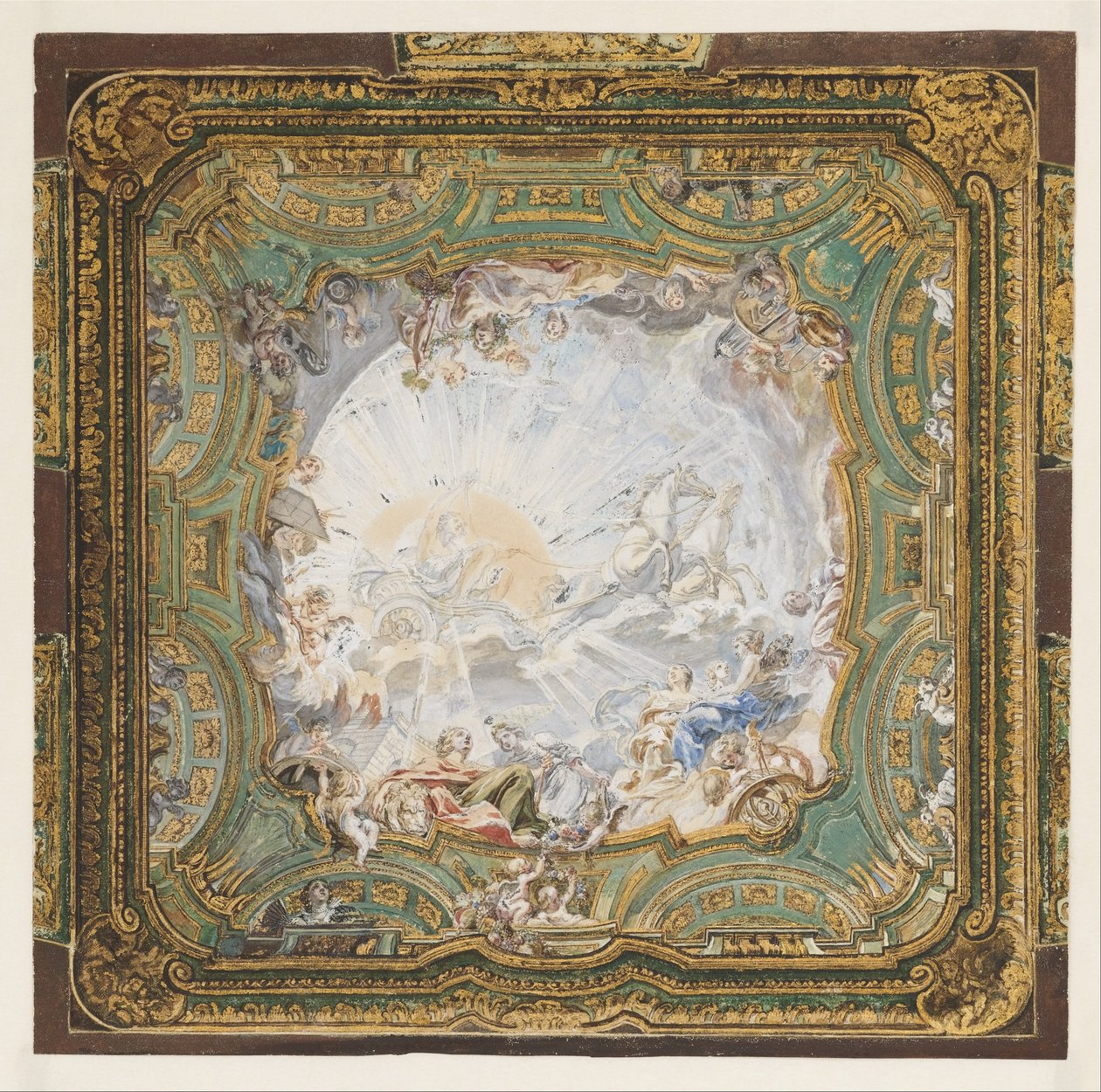 Chariot of Apollo, Ceiling Design for Count Bielinski
