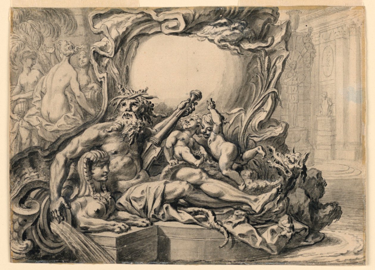 Design for an Escutcheon with Allusions to Egypt by Juste Aurèle Meissonnier