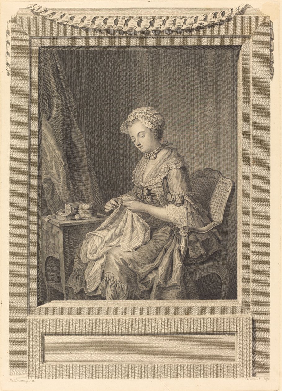 The Good Example by Juste Chevillet after Jean Gaspard Heilmann