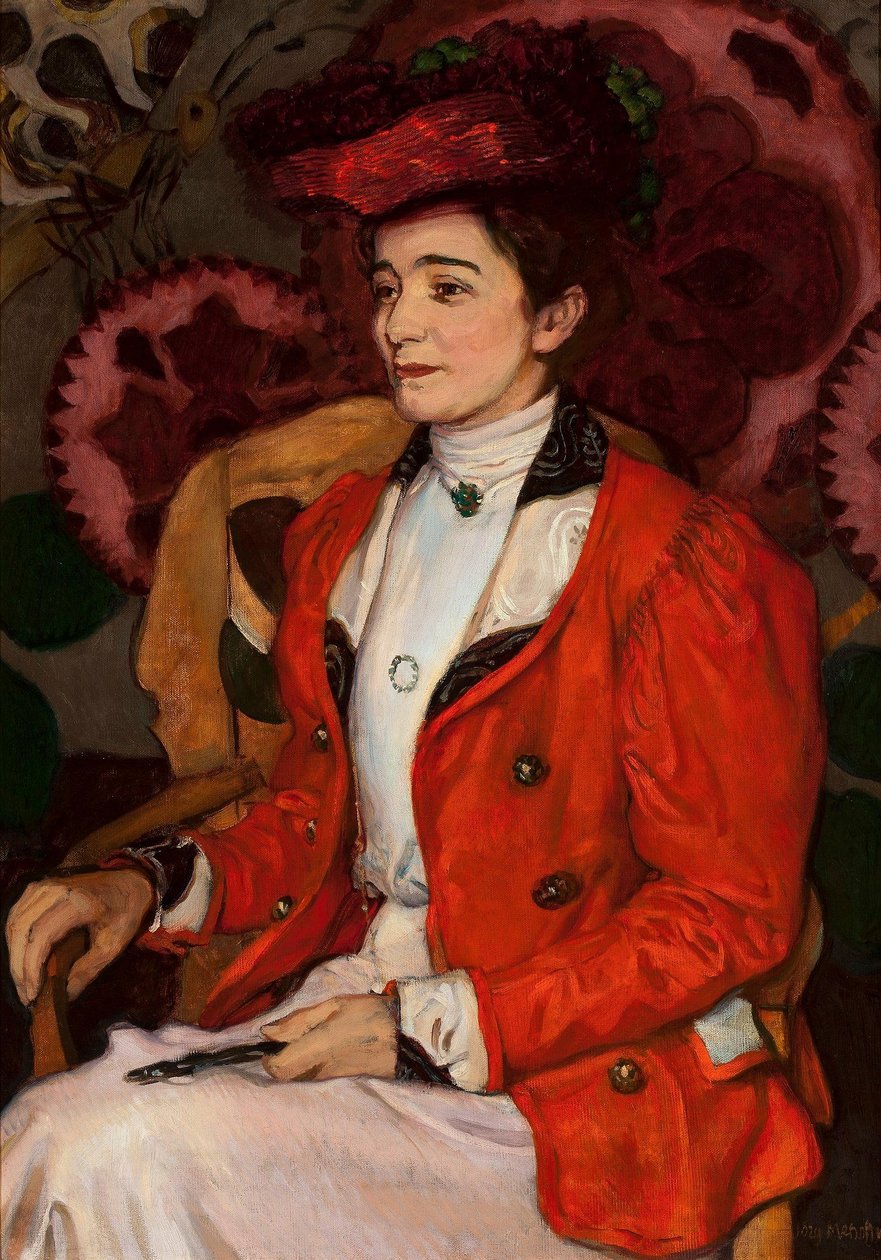 Portrait of Iza Axentowicz née Giełgud by Józef Mehoffer