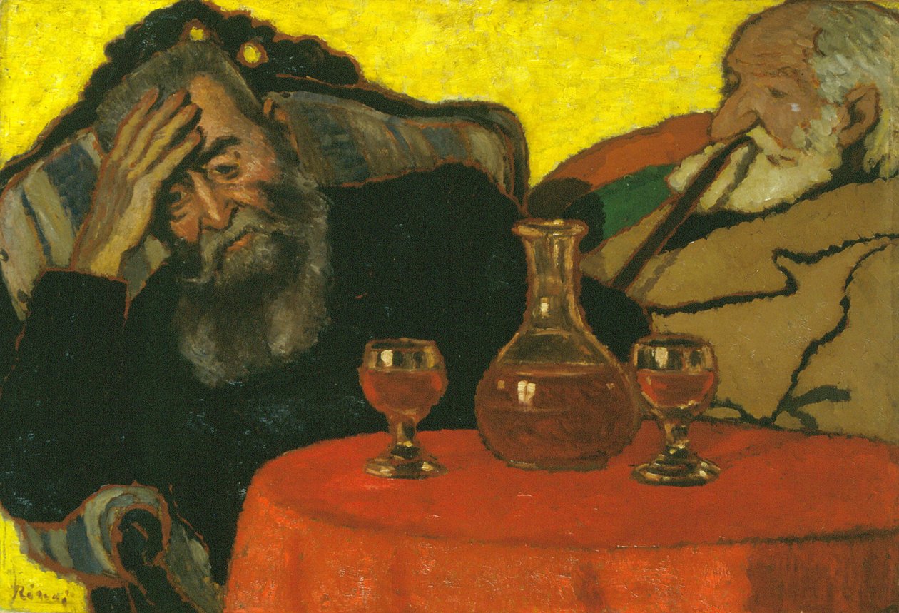 My Father and Piacsek, with Red Wine by József Rippl Rónai