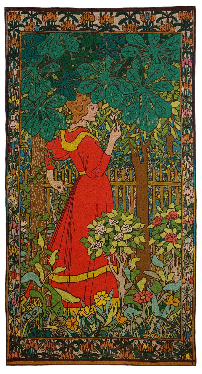 Lady in Red by József Rippl Rónai
