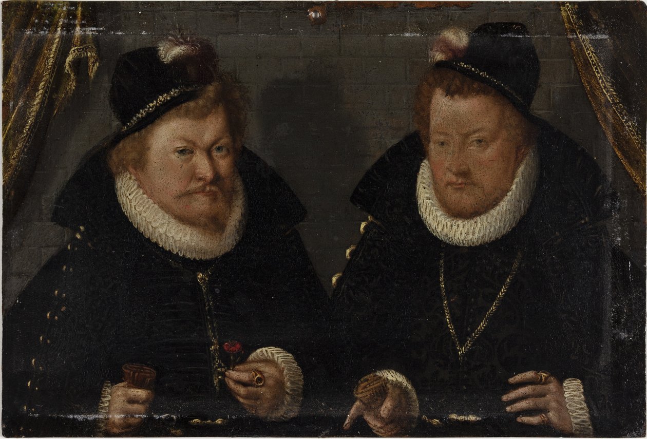 Electors Moritz and August of Saxony by KMS Stroe 201 Ubekendt