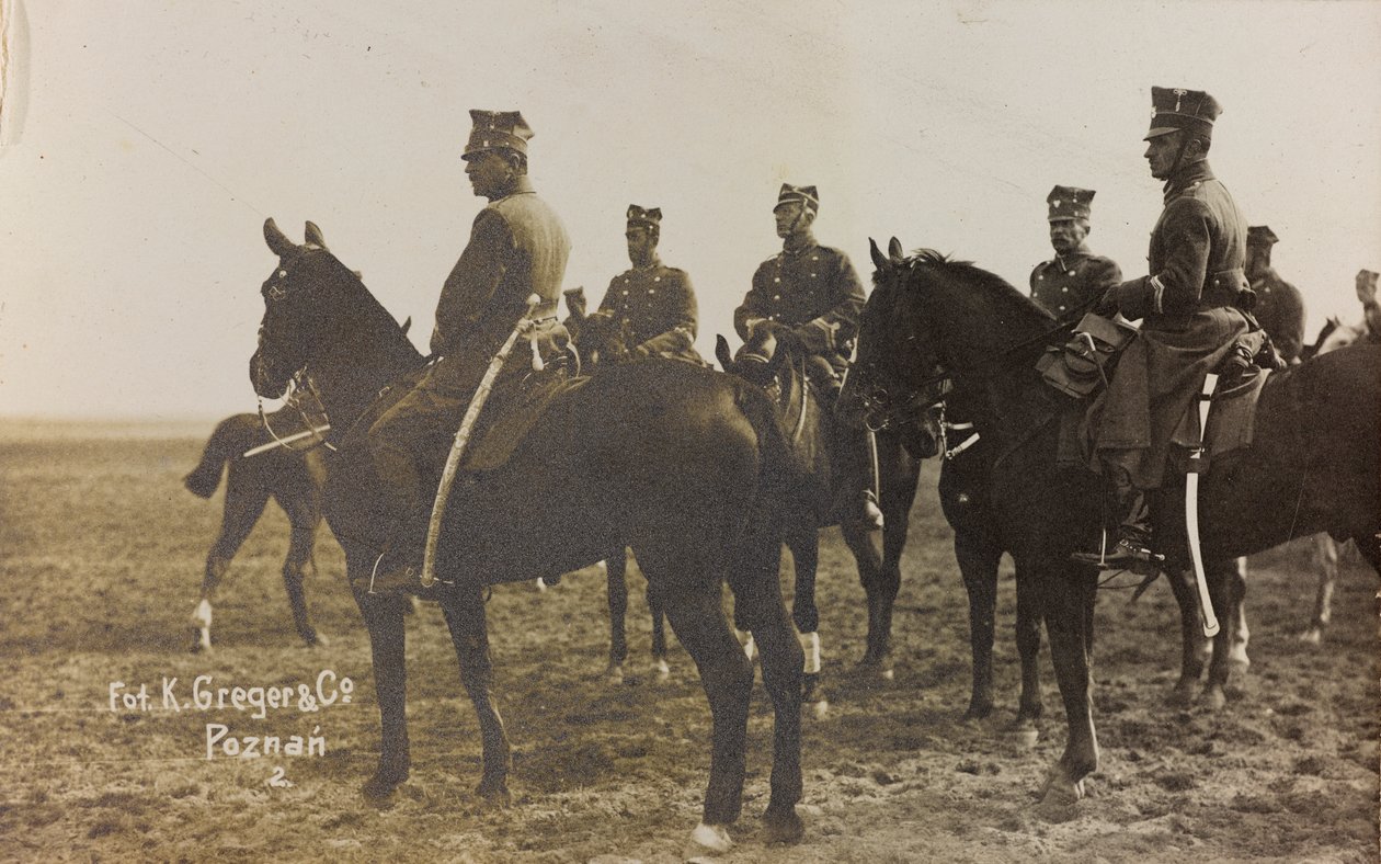 Album: Jack Bosio - War Campaign 1917-1920: Military Mission in Poland (Warsaw - Posen) March-April 1919, a Horse Battery in Posen (Poznan), 03-04/1919 (b/w photo) by K. Greger