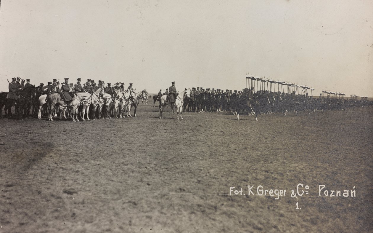 War Campaign 1917-1920: Military Mission in Poland (Warsaw - Posen) March-April 1919, a Horse Battery in Posen by K. Greger