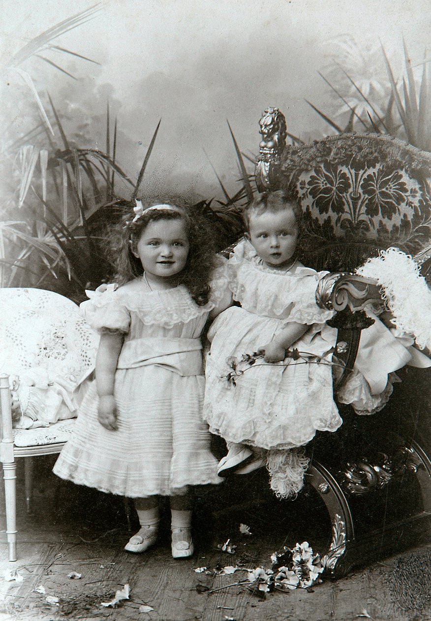 Grand Duchesses Olga Nikolaevna and Tatiana Nikolaievna of Russia by K. von Hahn