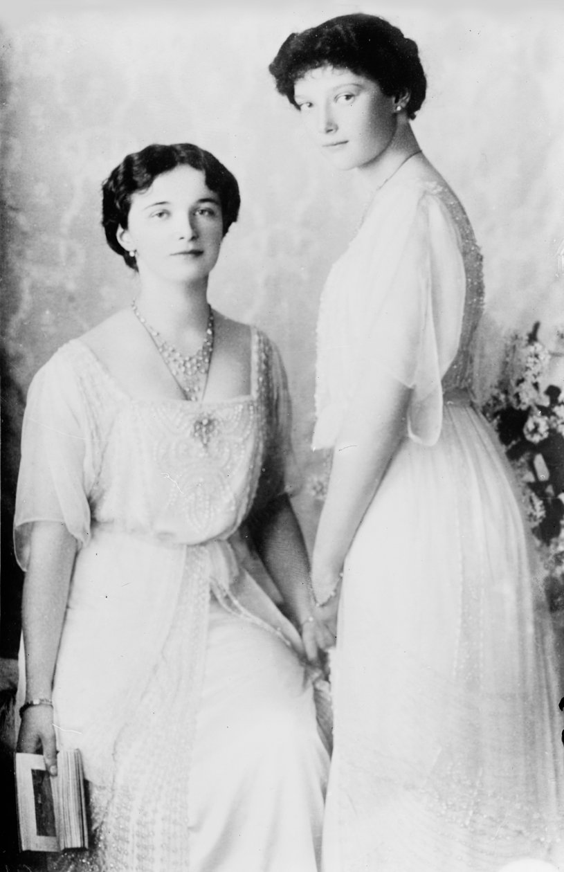 Grand Duchesses Olga and Tatiana of Russia, 1910s by K. von Hahn