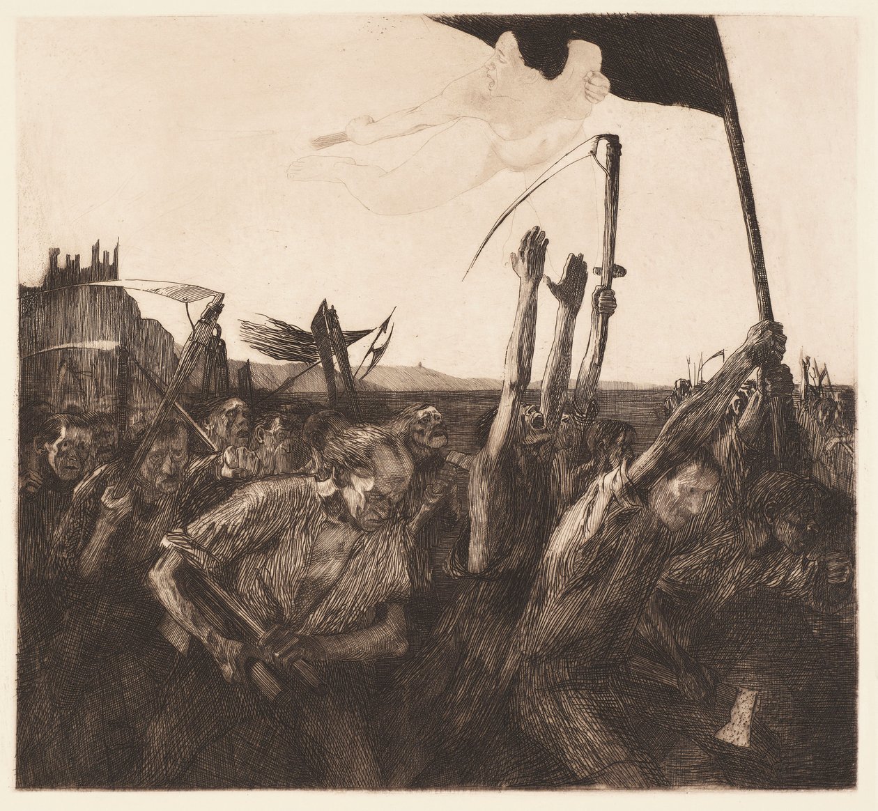 Uproar by Käthe Kollwitz