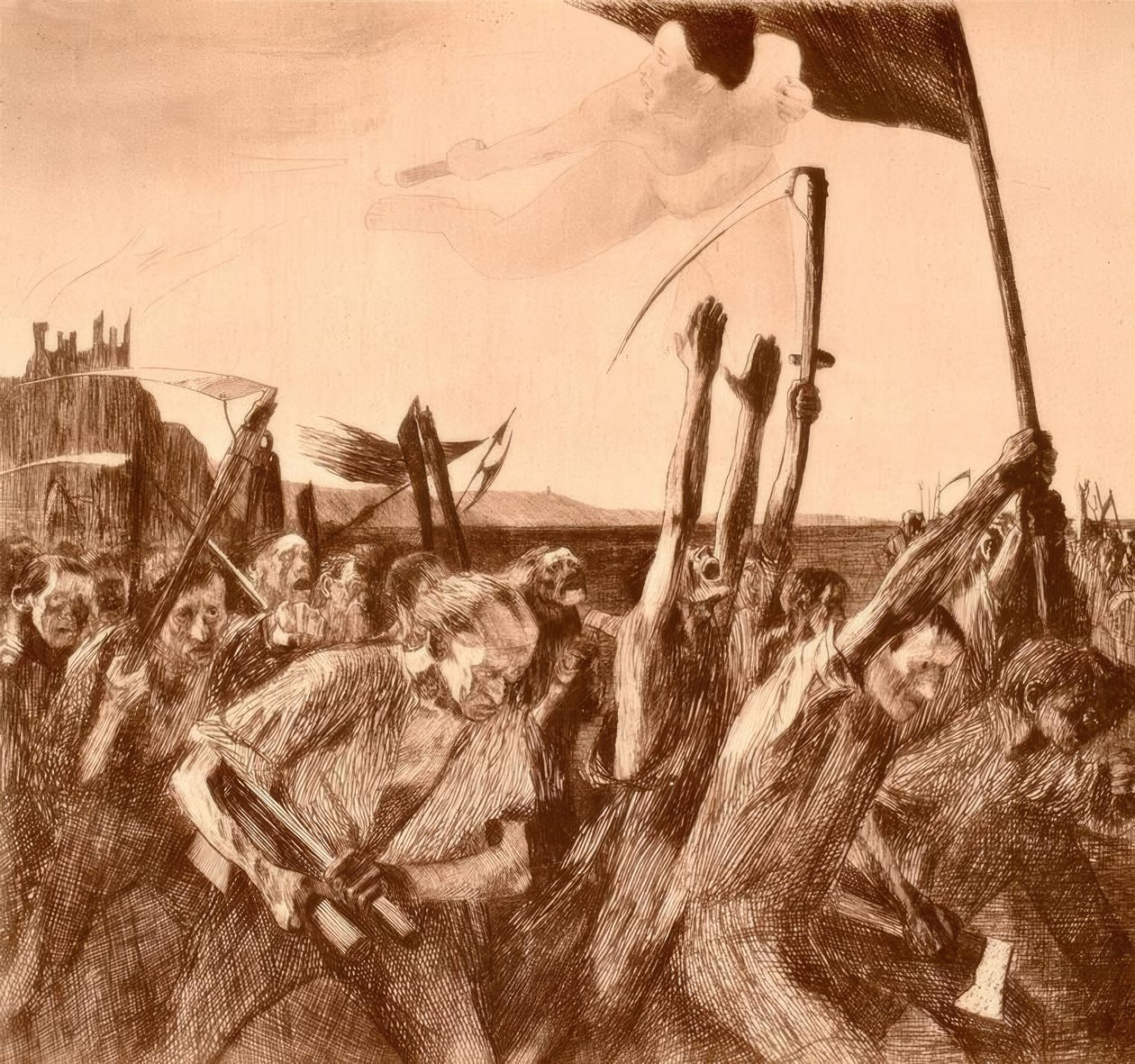 Uproar by Käthe Kollwitz