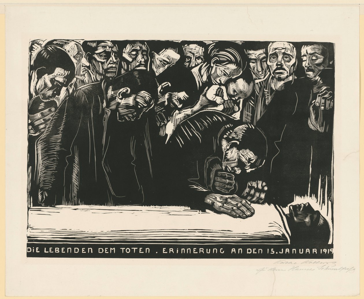 Memorial Sheet for Karl Liebknecht (3rd and Final Version, 6th State) by Käthe Kollwitz