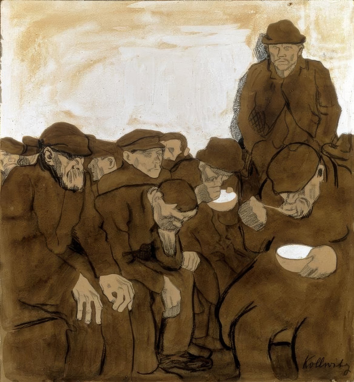 In the Warm Halls by Käthe Kollwitz
