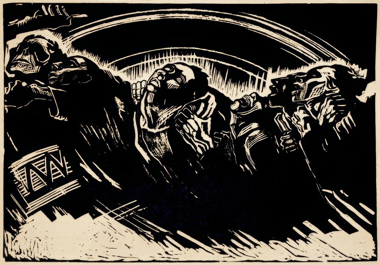 K. Kollwitz, The Volunteers by Käthe Kollwitz